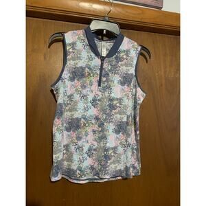 Tee Time Womens Sleeveless Tank Top • Summer Lightweight Shirt • Casual • Size M